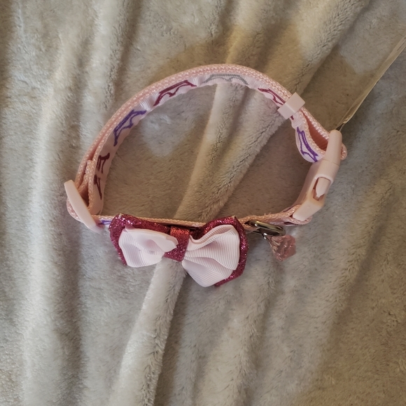 New Top Paw® Princess Dog Collar sz medium pink bow crown - Picture 8 of 11